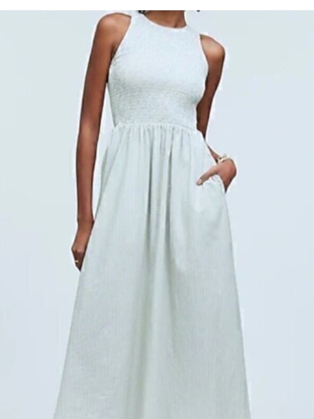 Madewell Melody Smocked Midi Dress